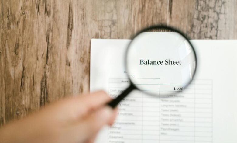 financial position summary document